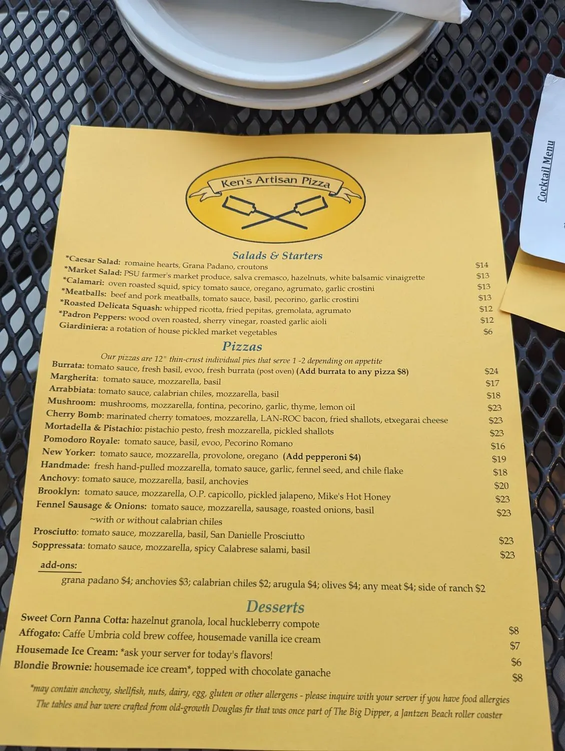 Menu 5