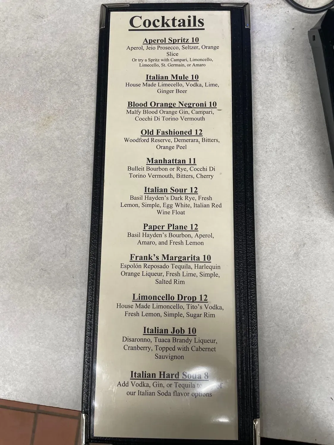 Menu 5