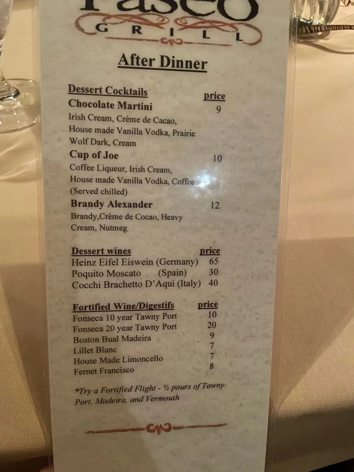 Menu 5