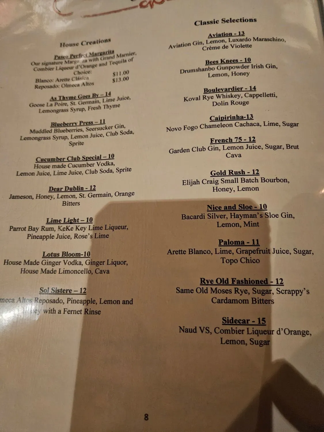 Menu 5