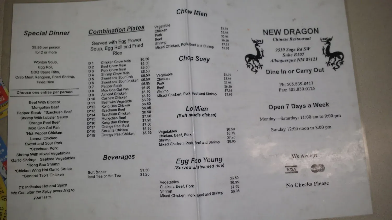 Menu 6