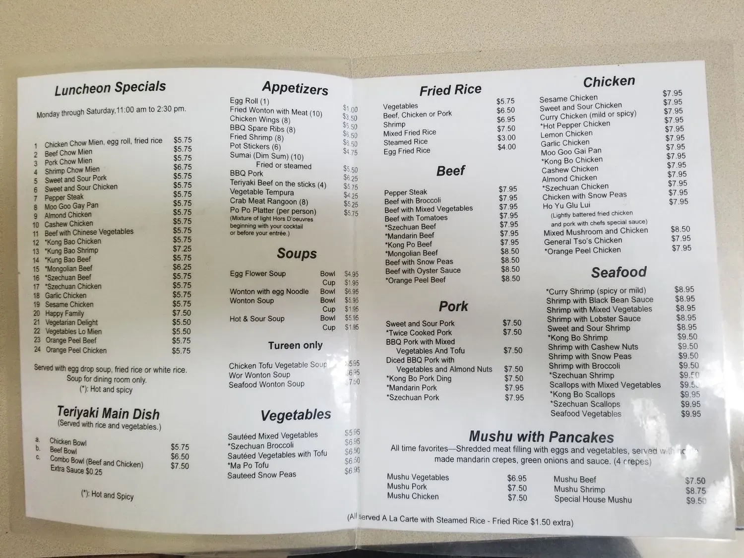 Menu 5