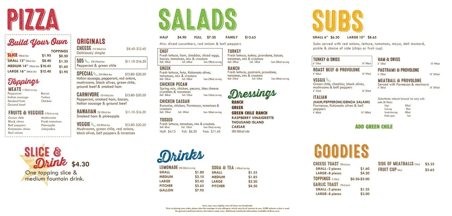 Menu 3