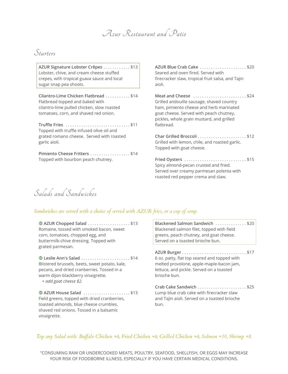 Menu 4