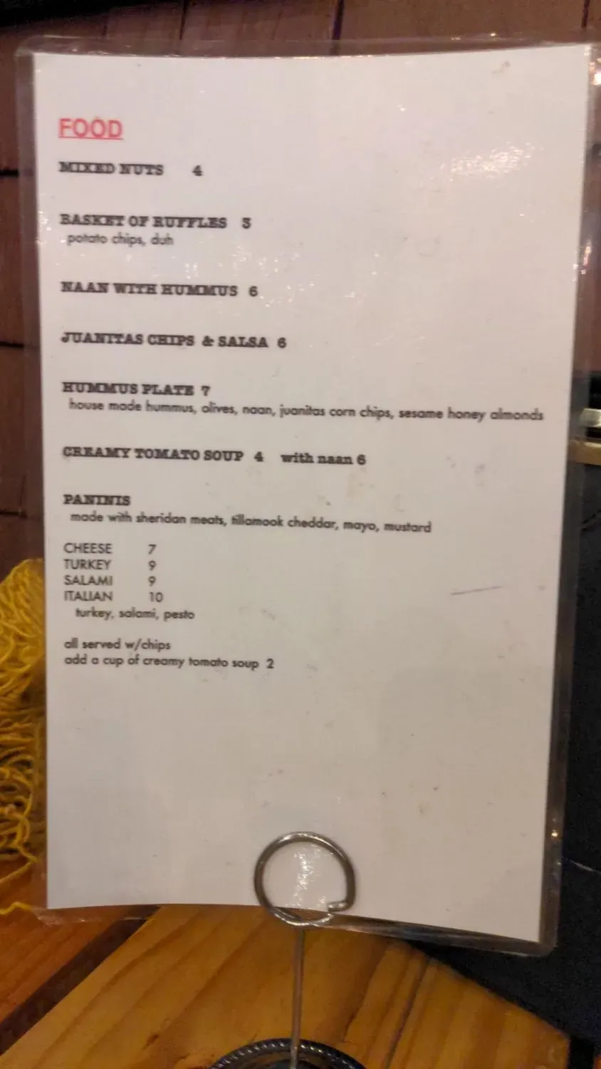 Menu 5