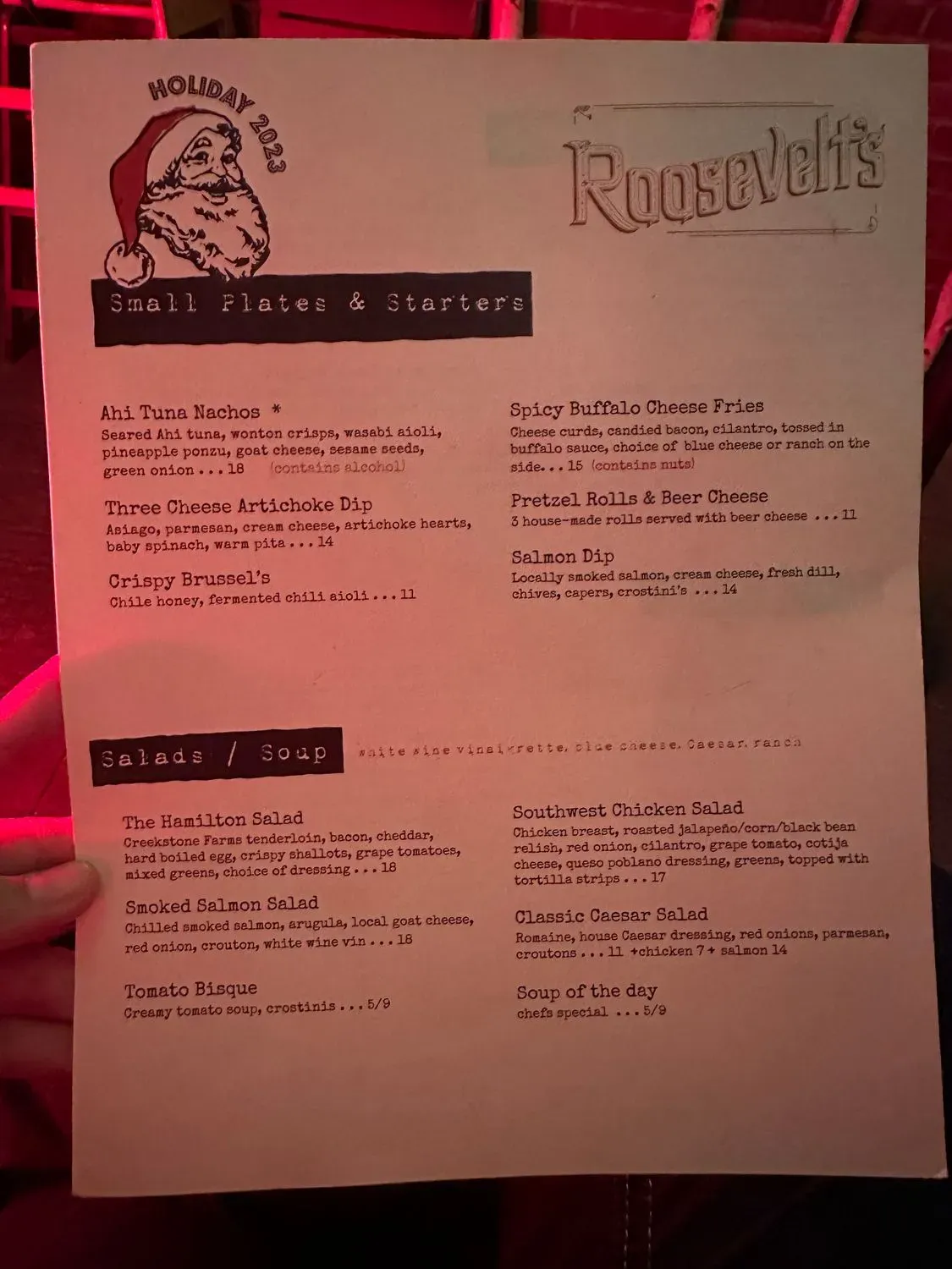 Menu 5