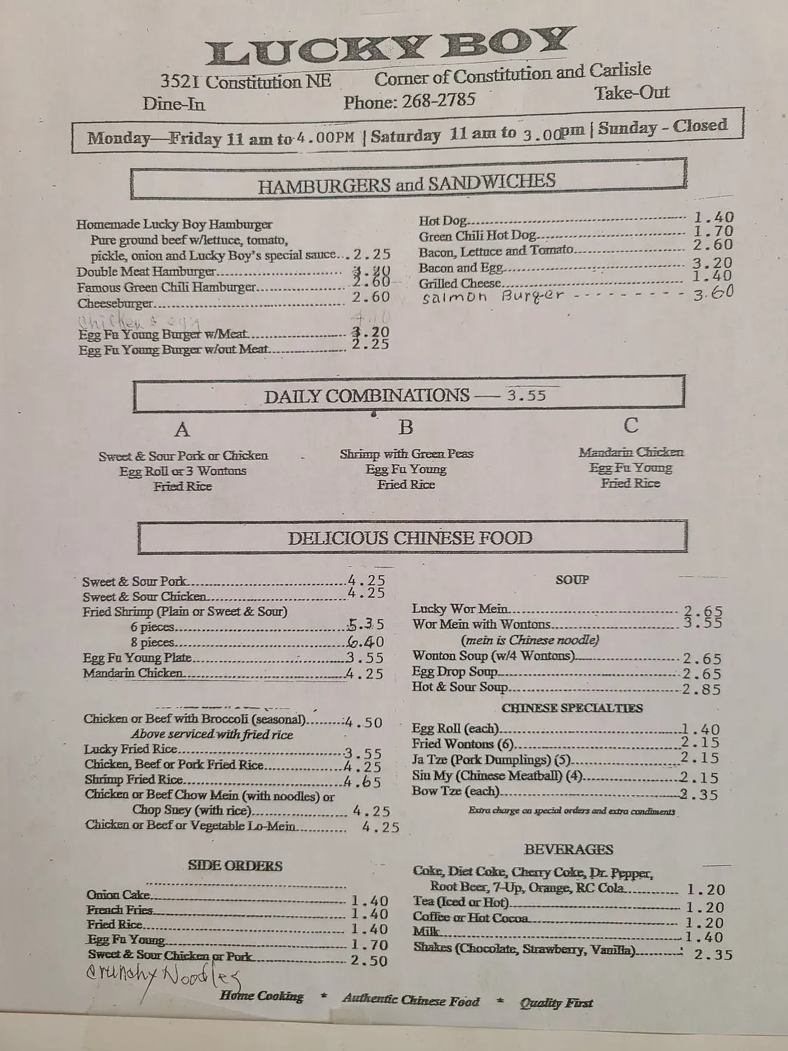 Menu 1