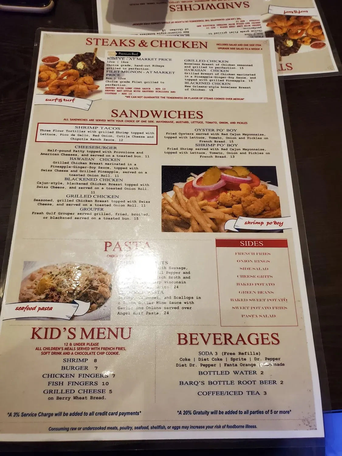 Rusty's Riverfront Grill Menu - Updated October 2025
