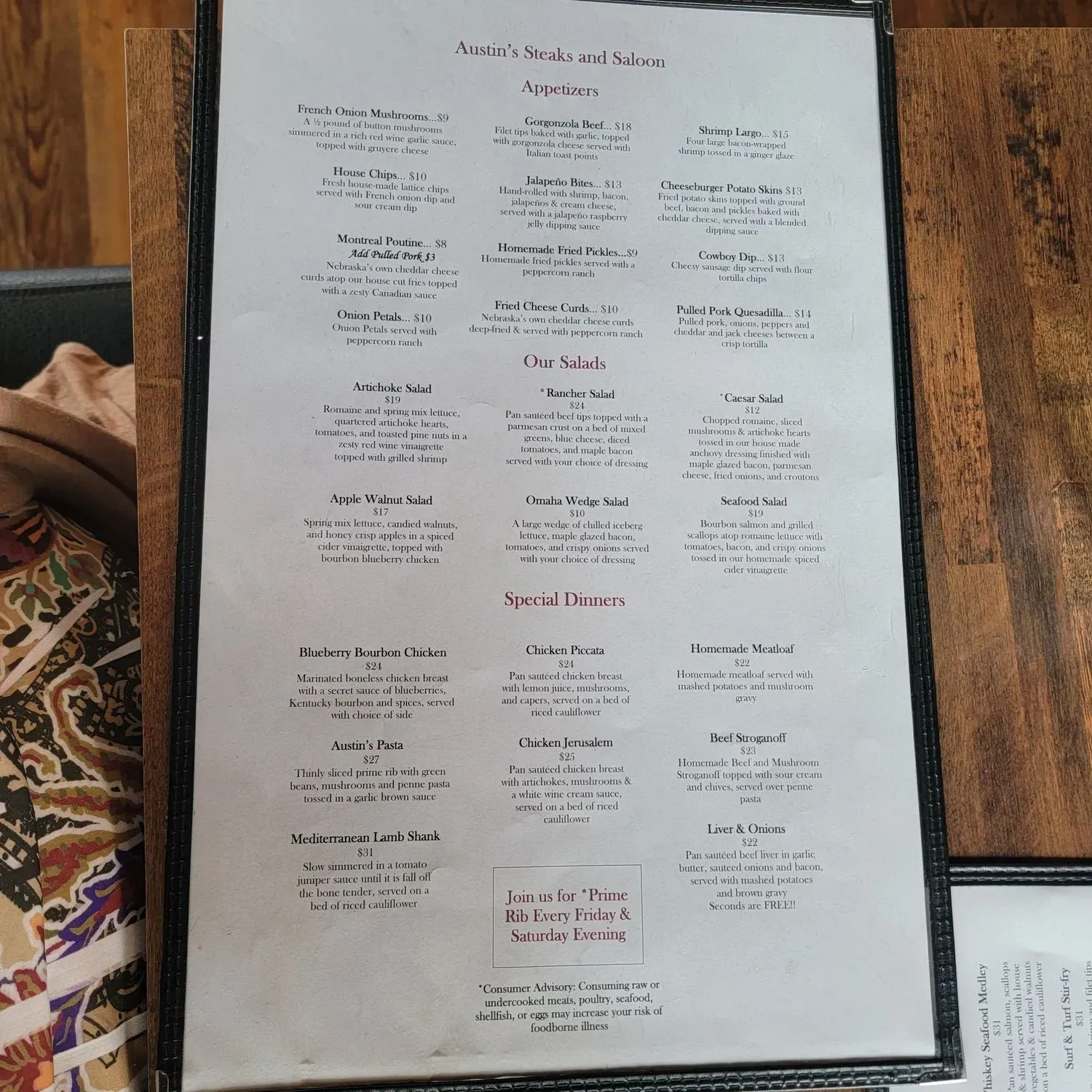 Menu 5