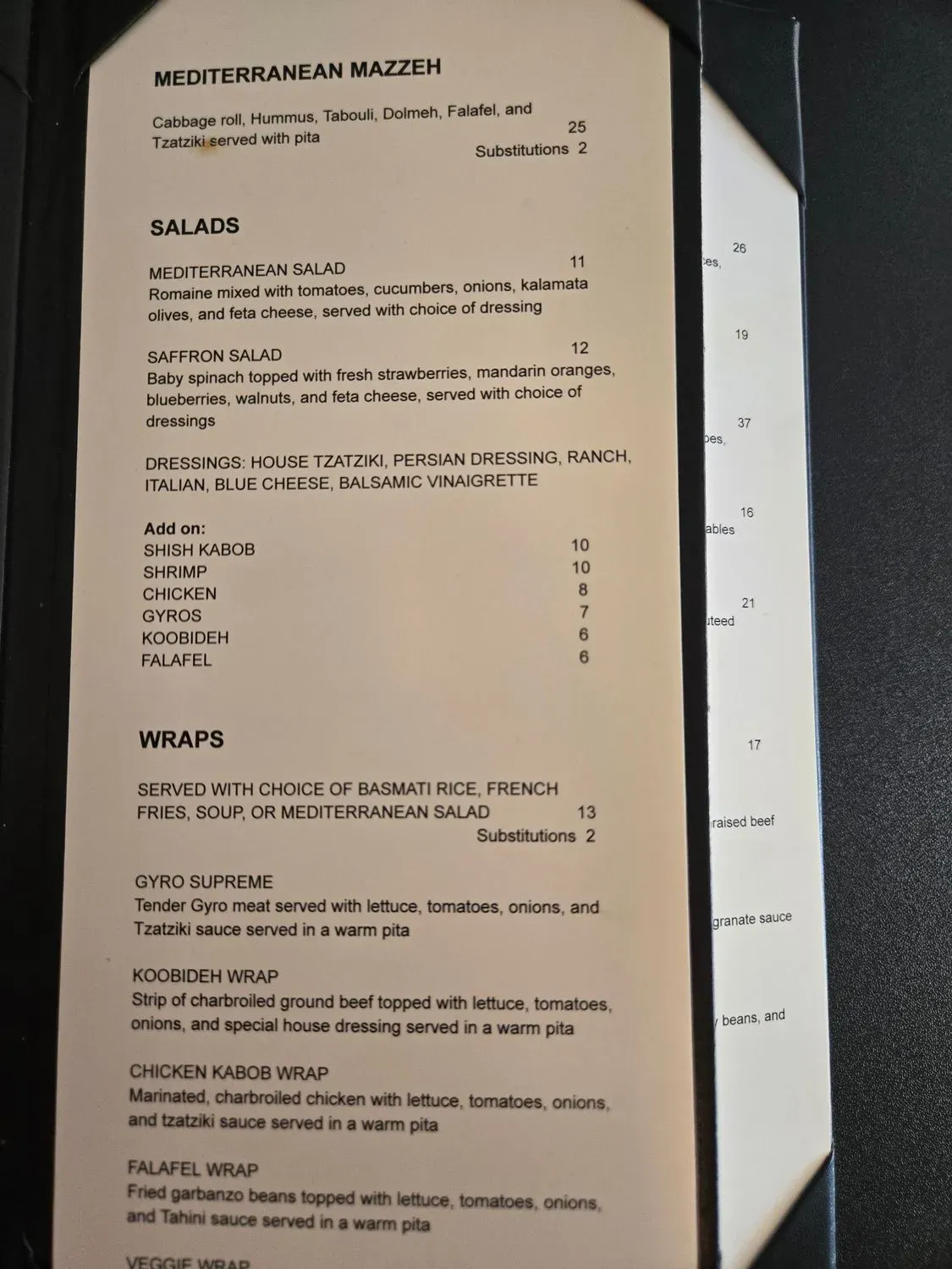 Menu 5