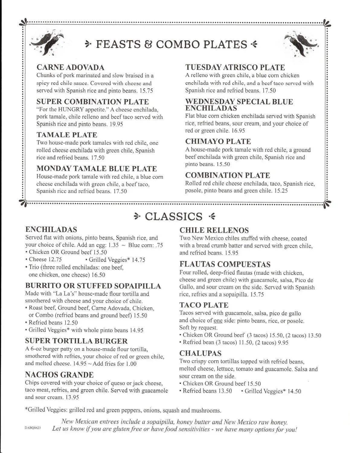 Menu 2