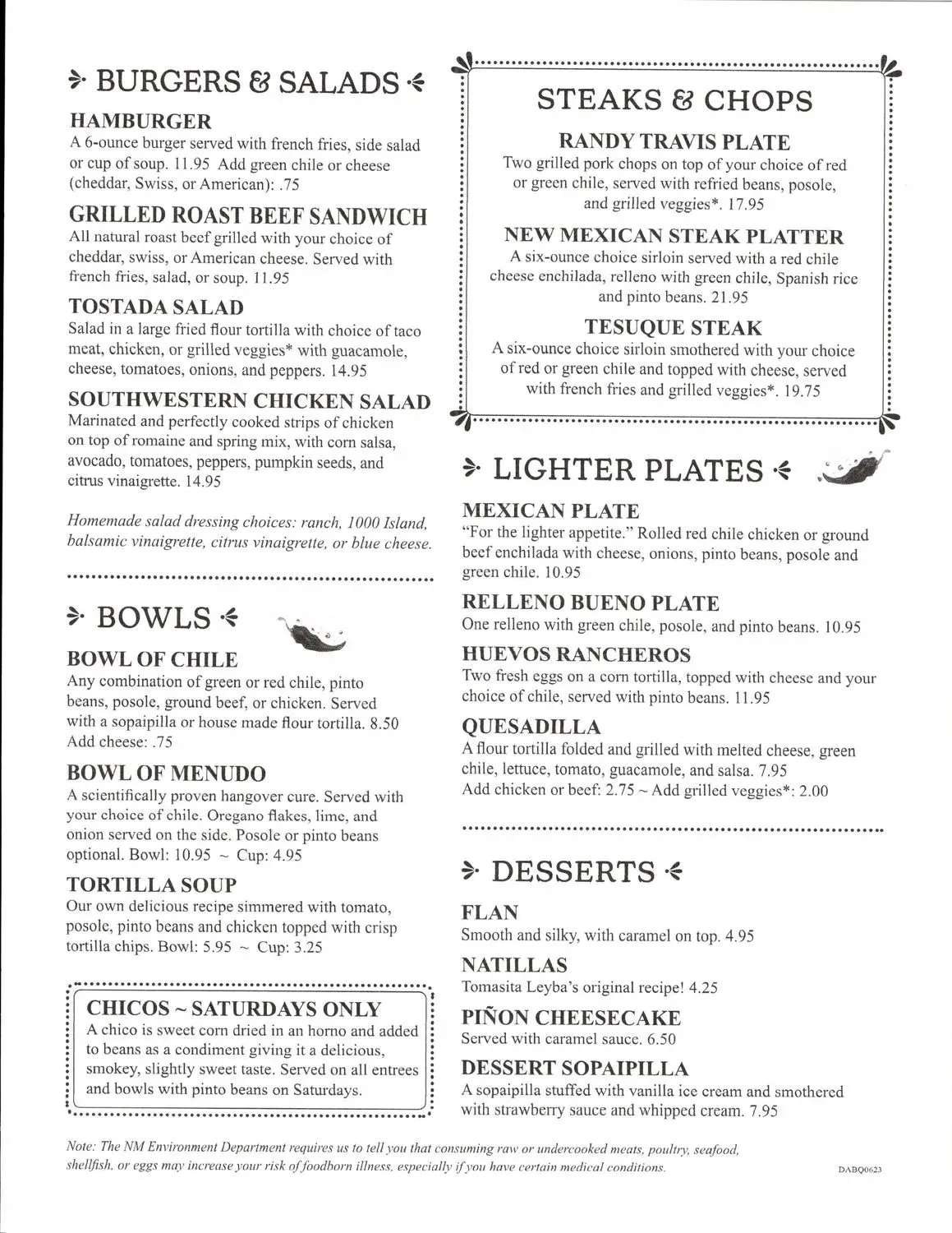 Menu 3