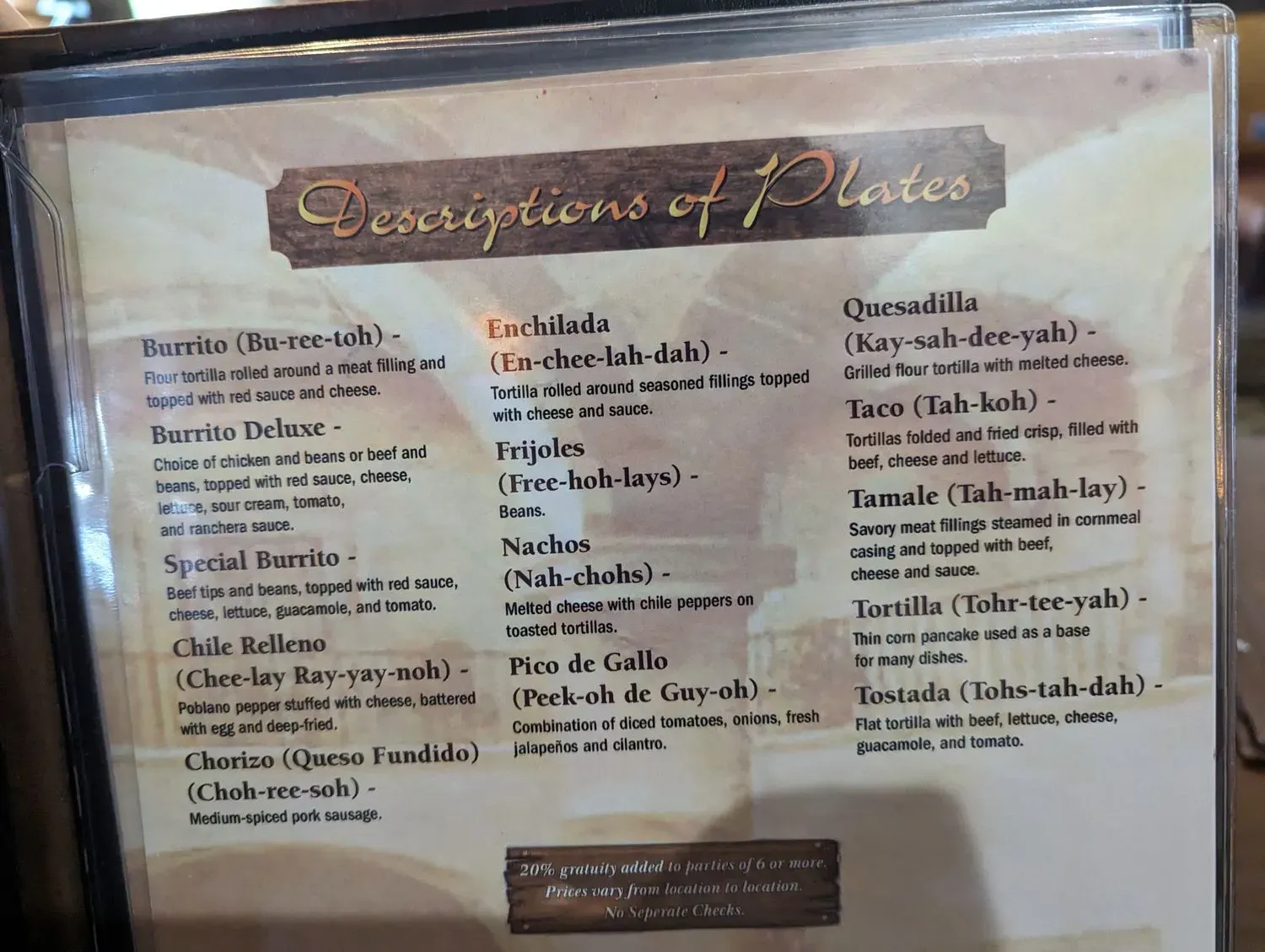 Menu 6