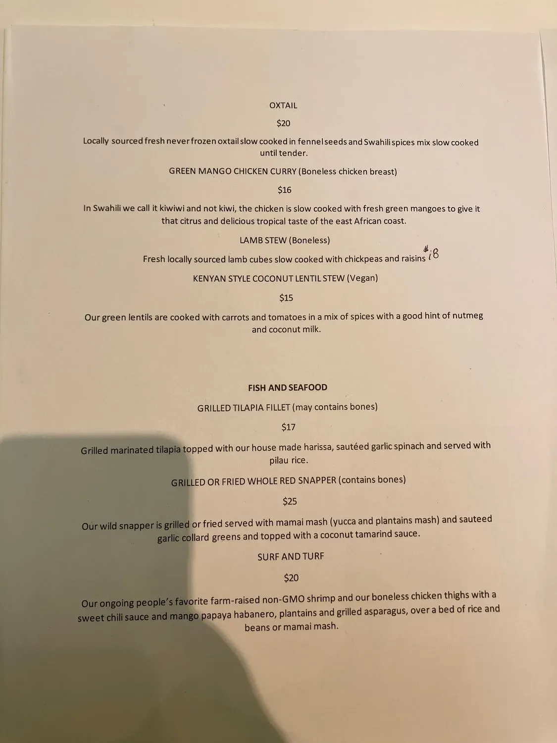 Menu 5