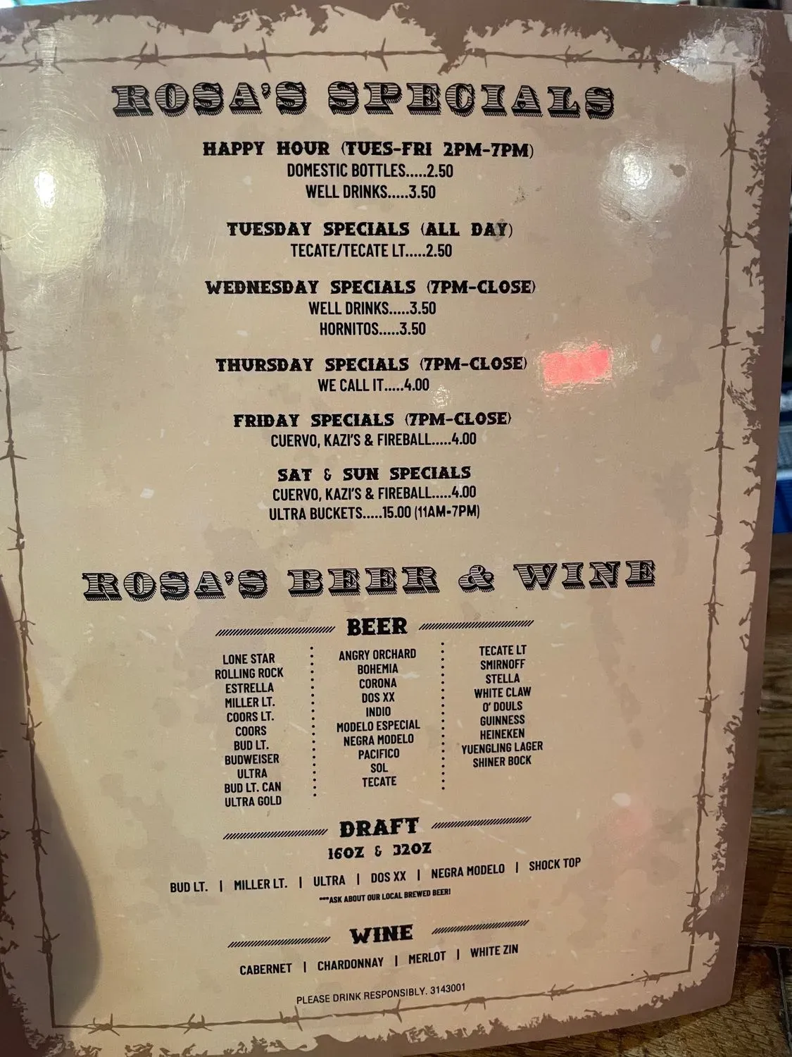 Menu 4