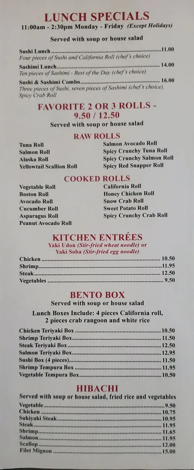 Menu 2