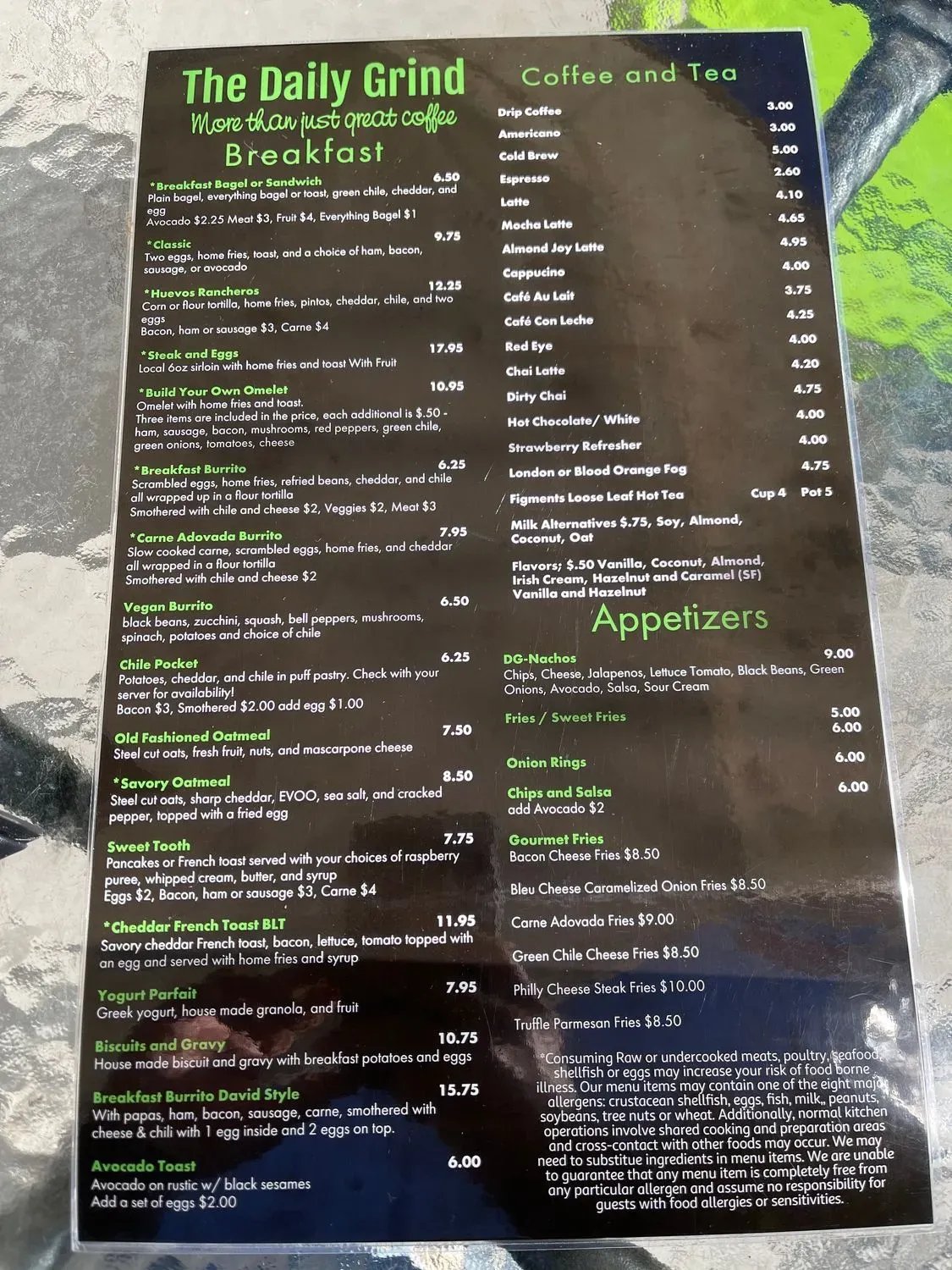 Menu 3