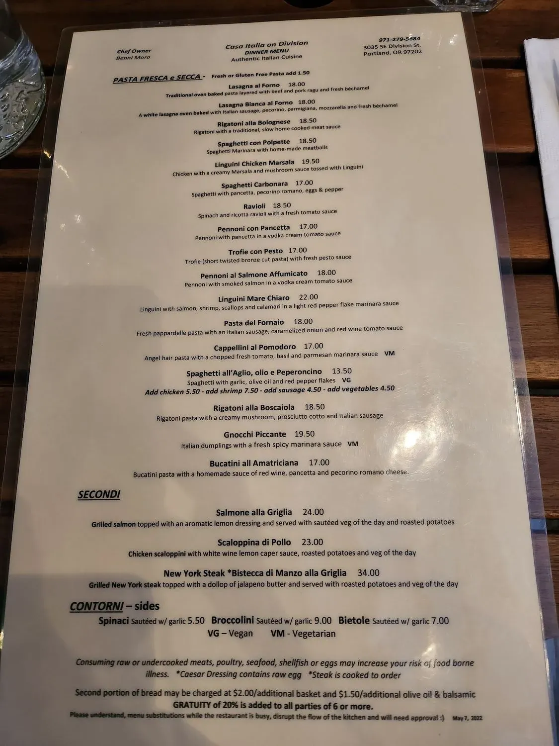 Menu 6