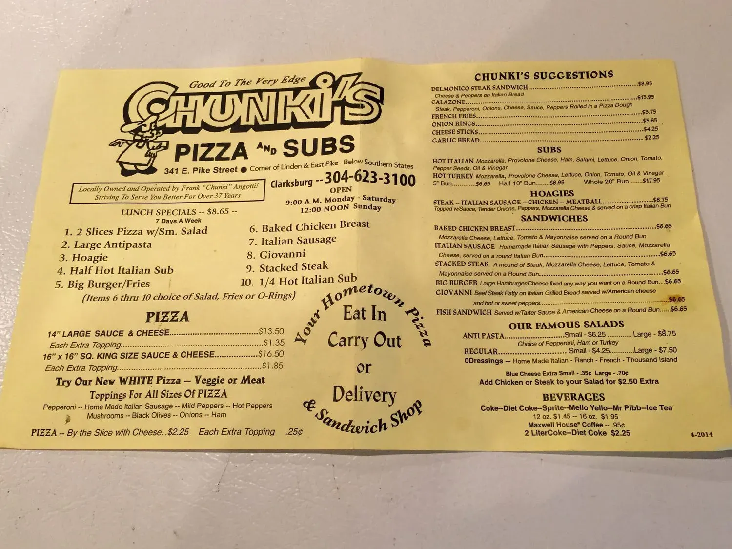 Menu 5