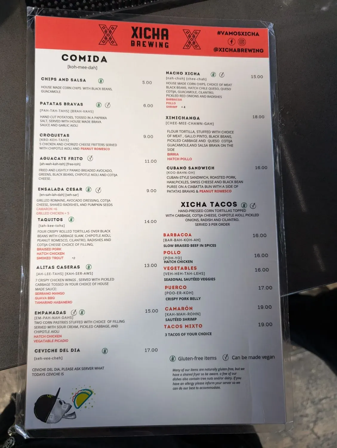 Menu 5