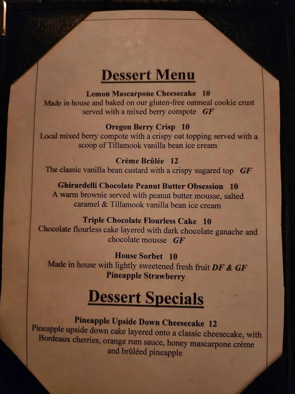 River's Edge Restaurant Menu - Updated October 2025