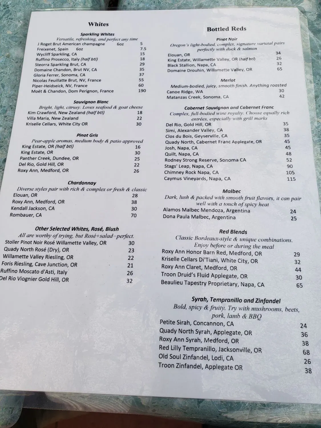 River's Edge Restaurant Menu - Updated October 2025