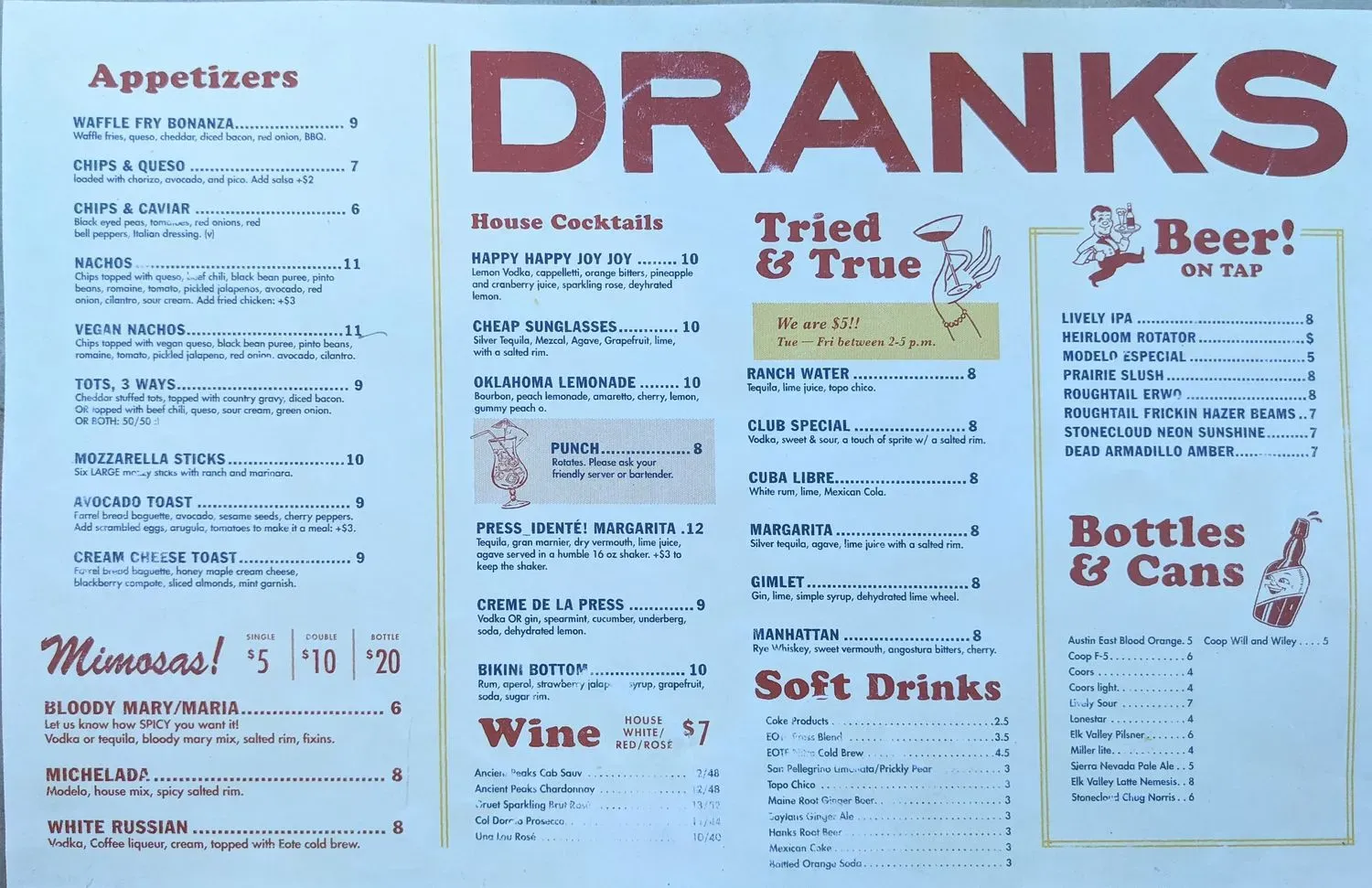 Menu 1