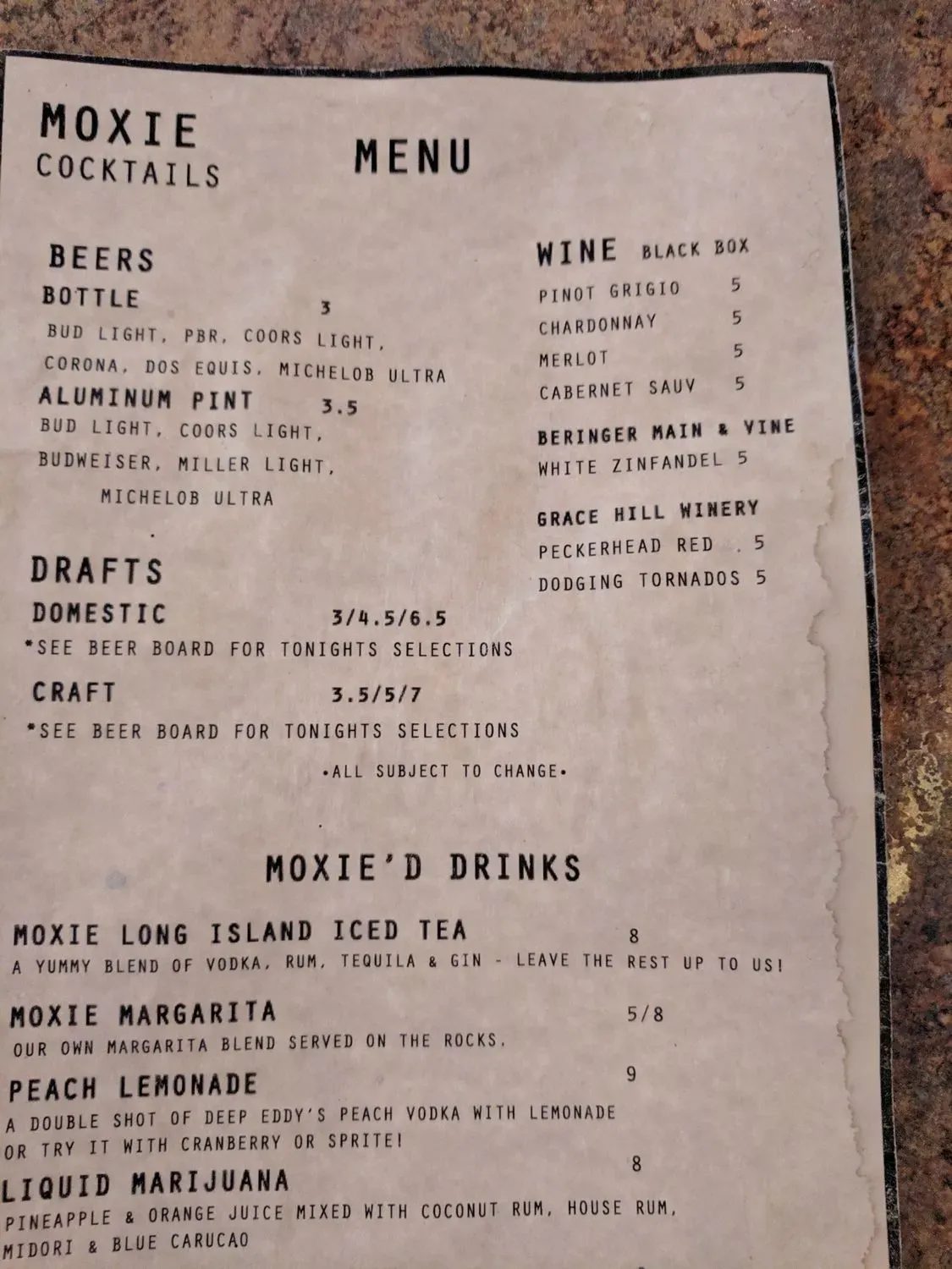 Menu 1