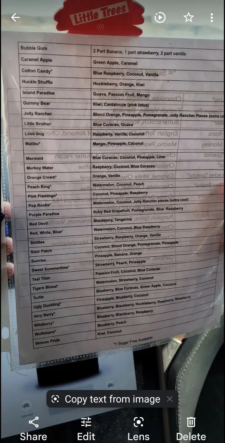 Stellar Coffee Menu - Updated October 2025