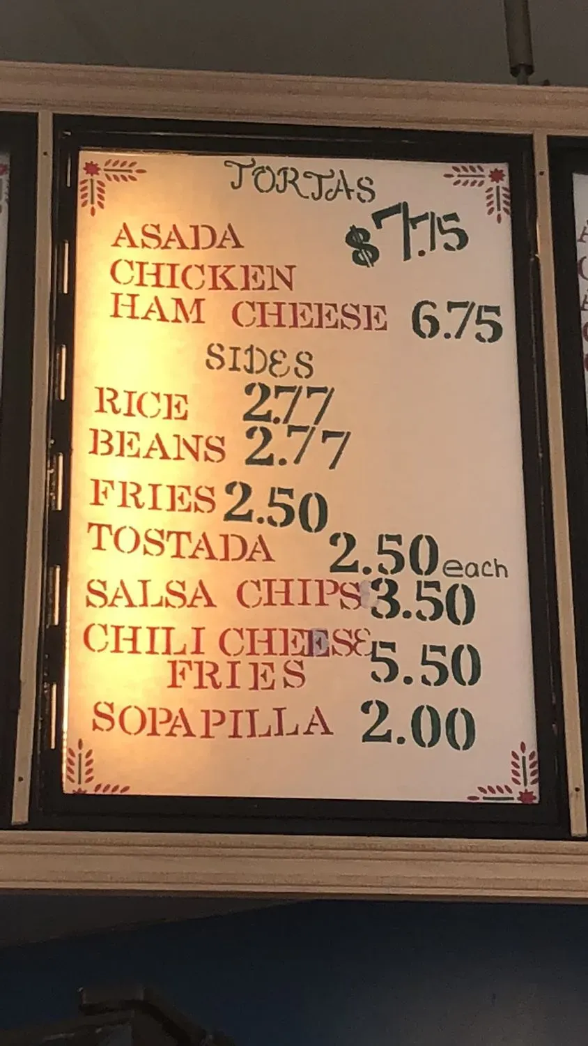 Menu 1