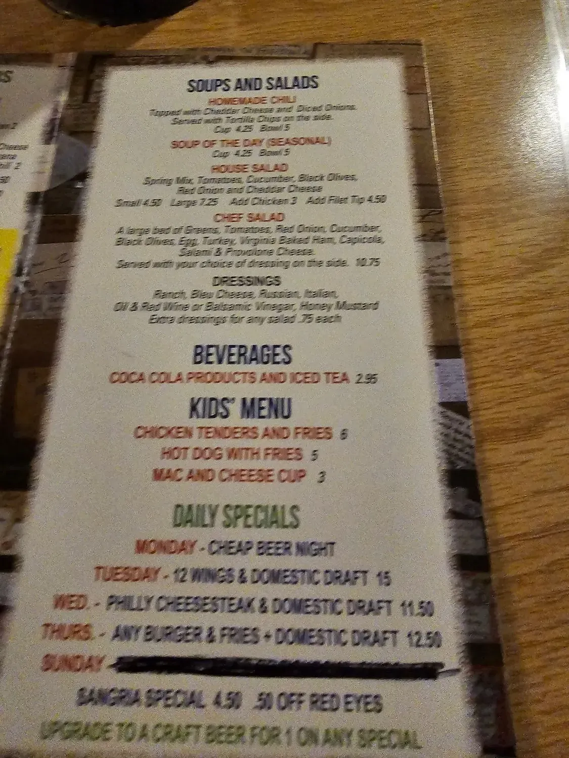 Menu 4