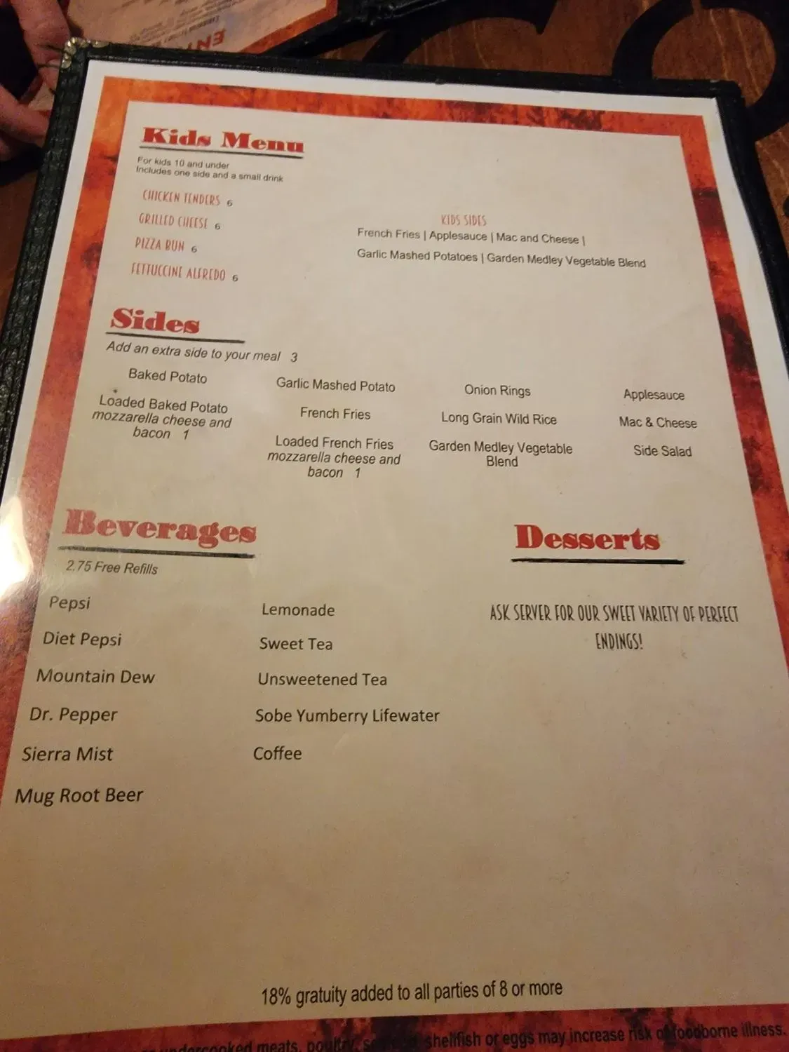 Menu 5