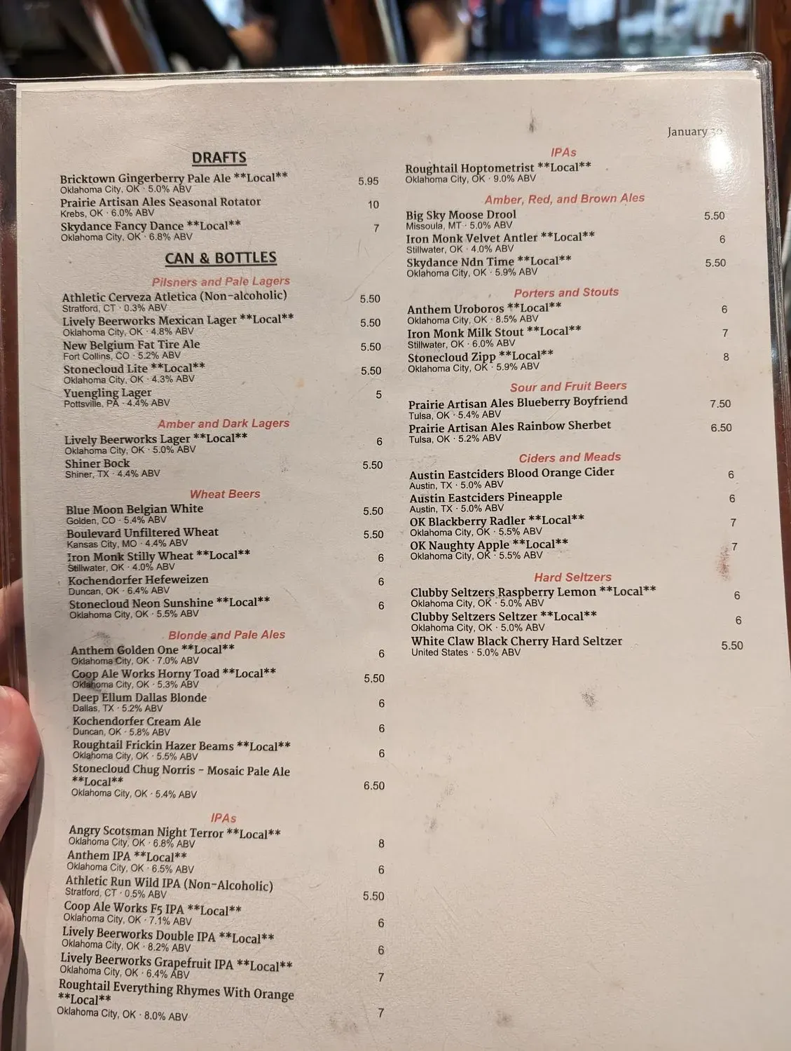 Menu 6