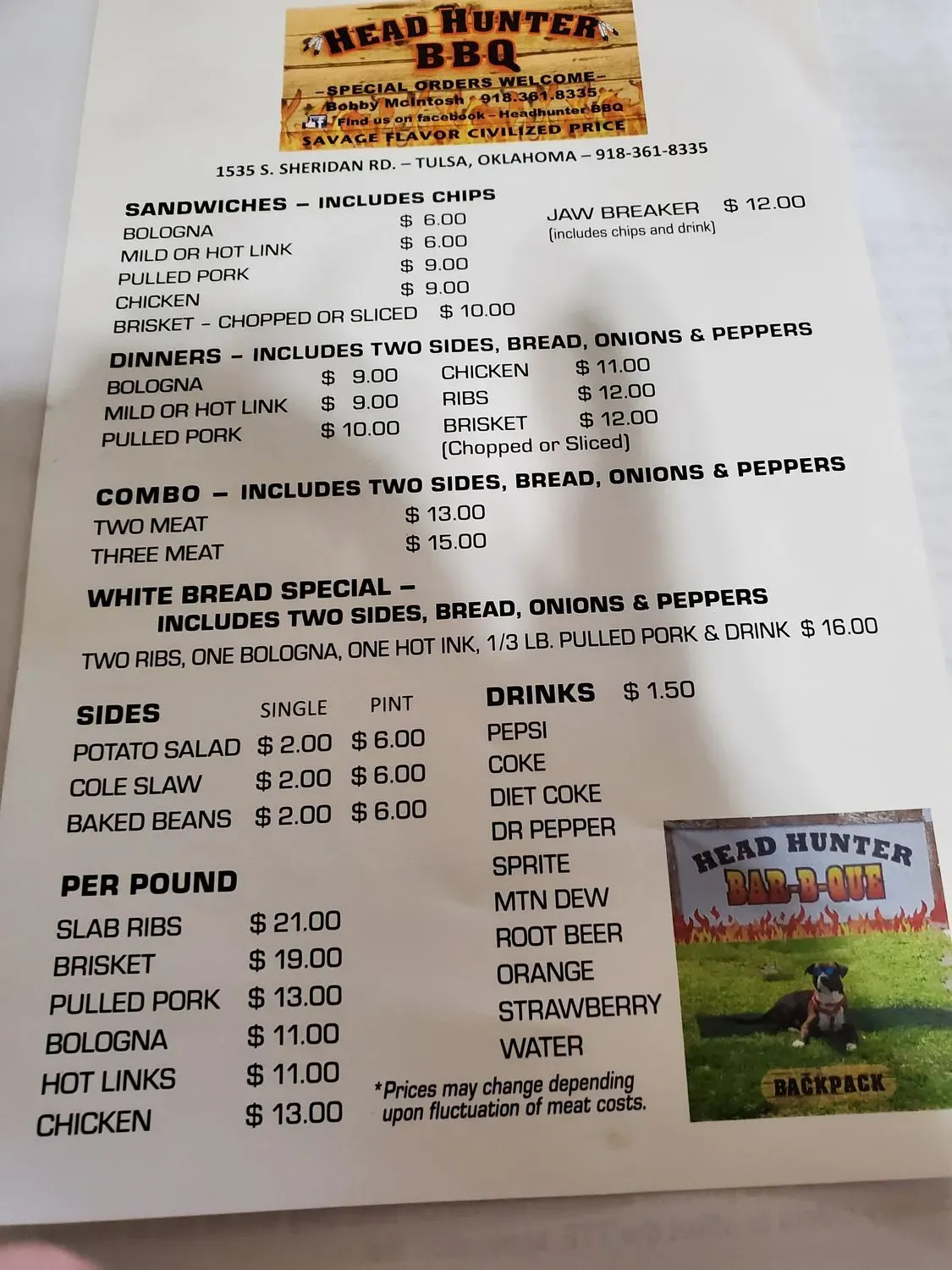 Menu 1