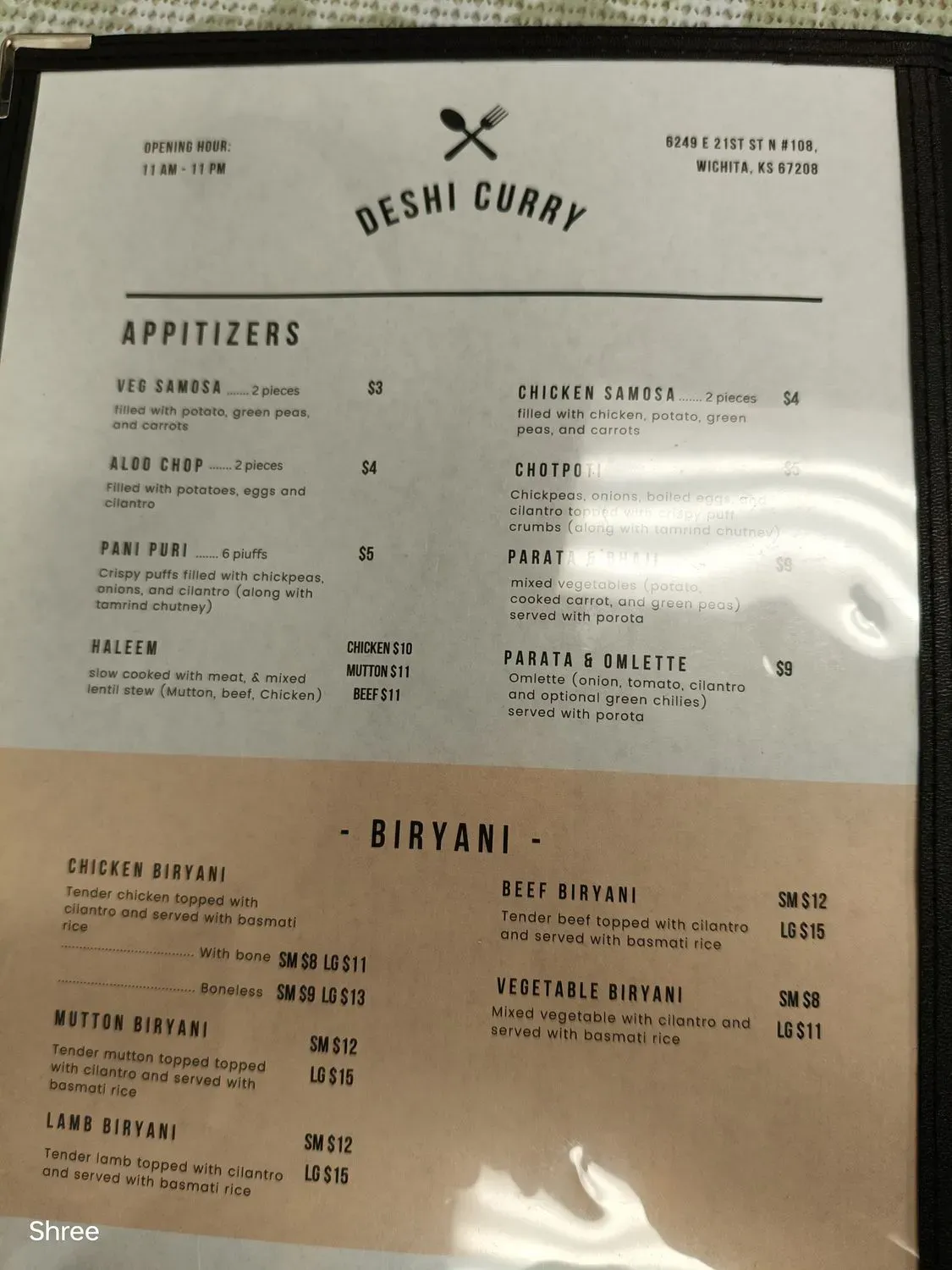 Menu 5