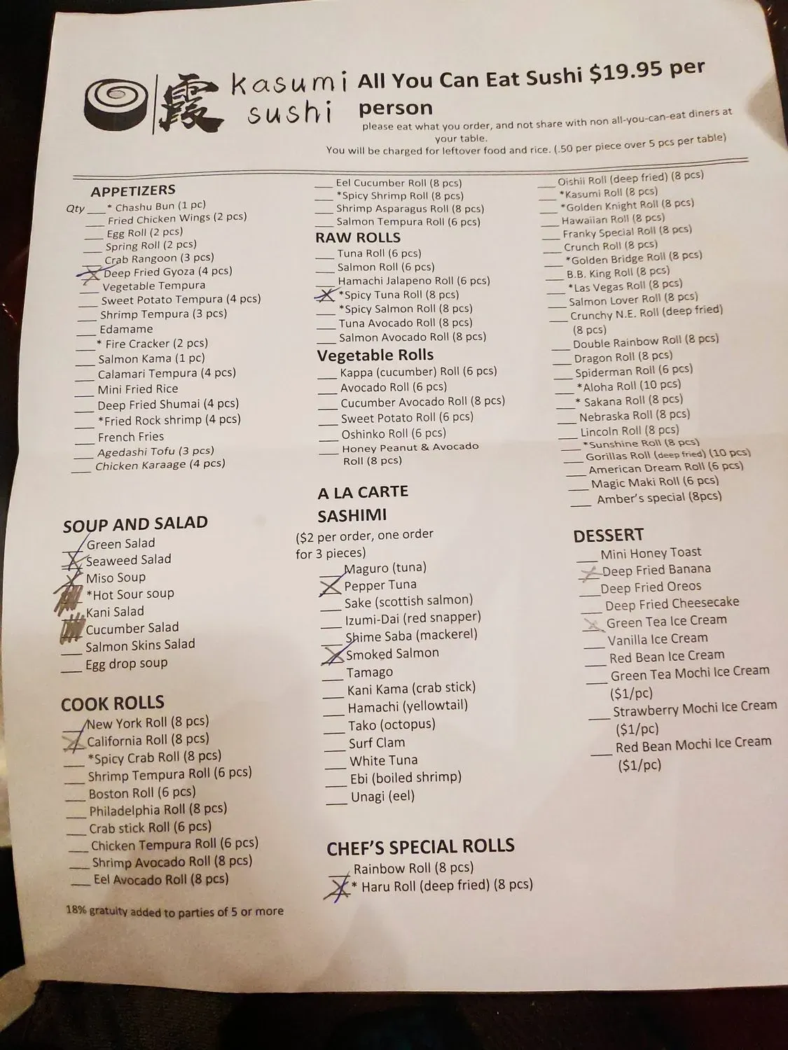 Menu 1