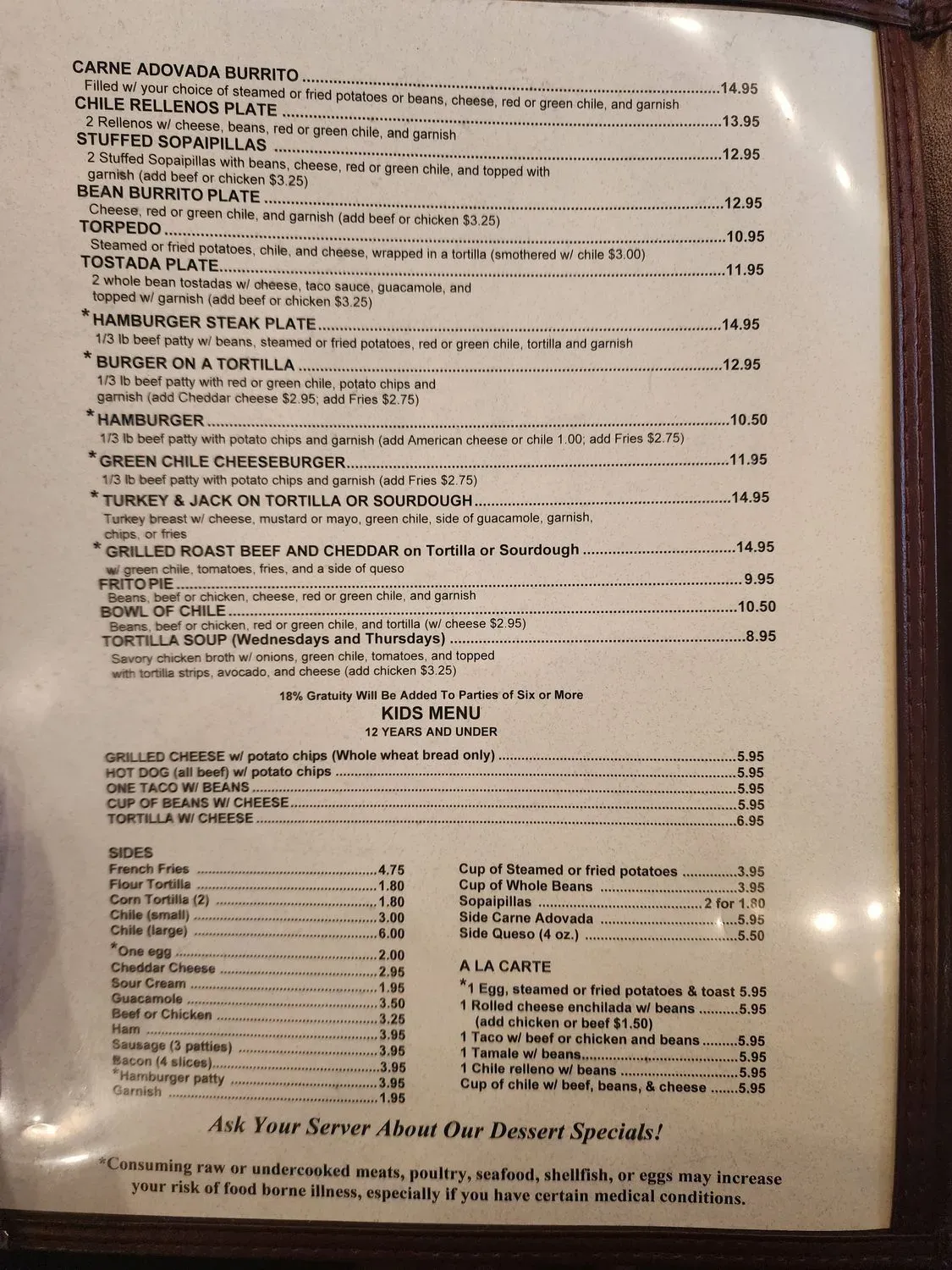 Menu 1