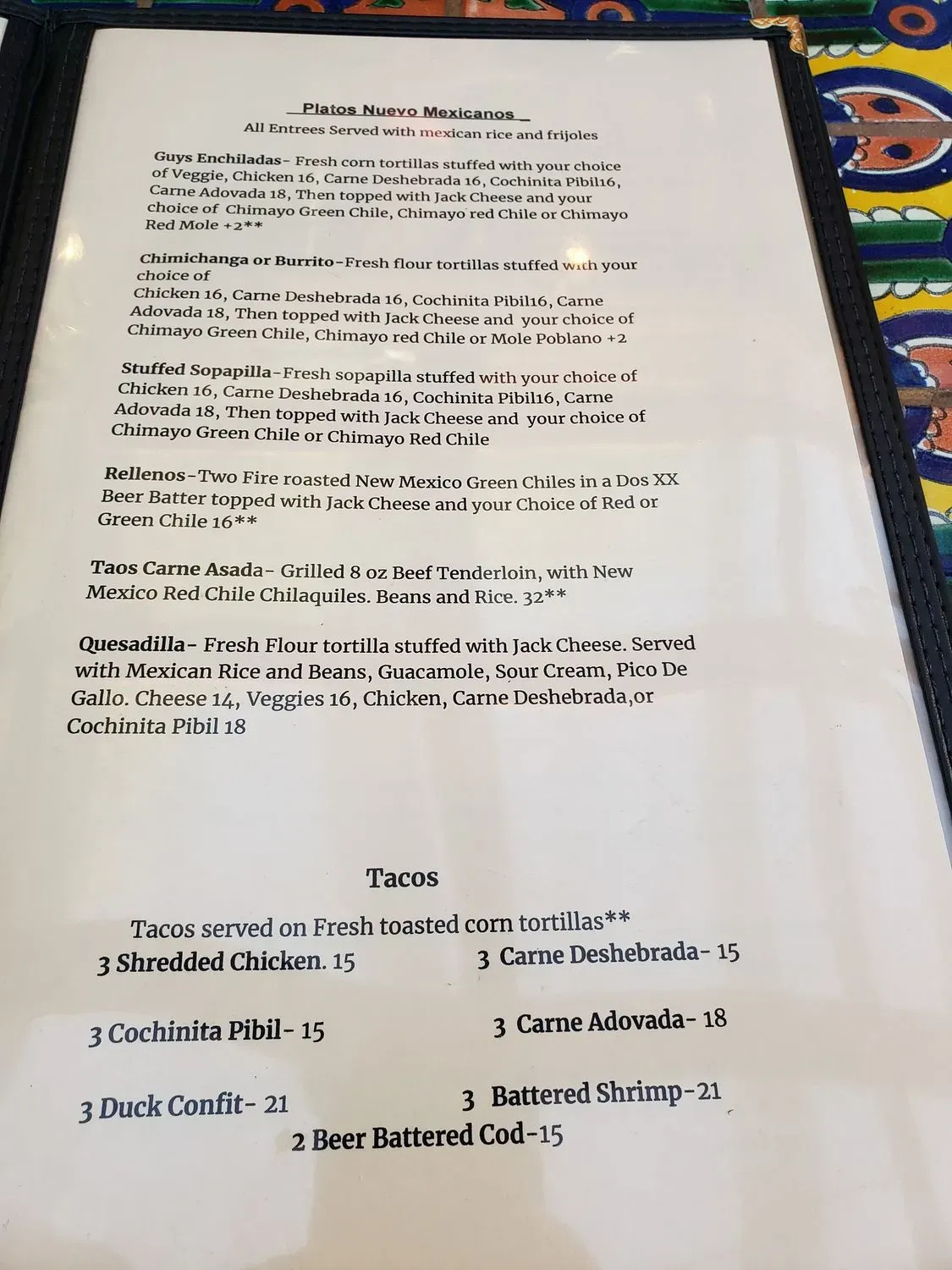 Menu 1