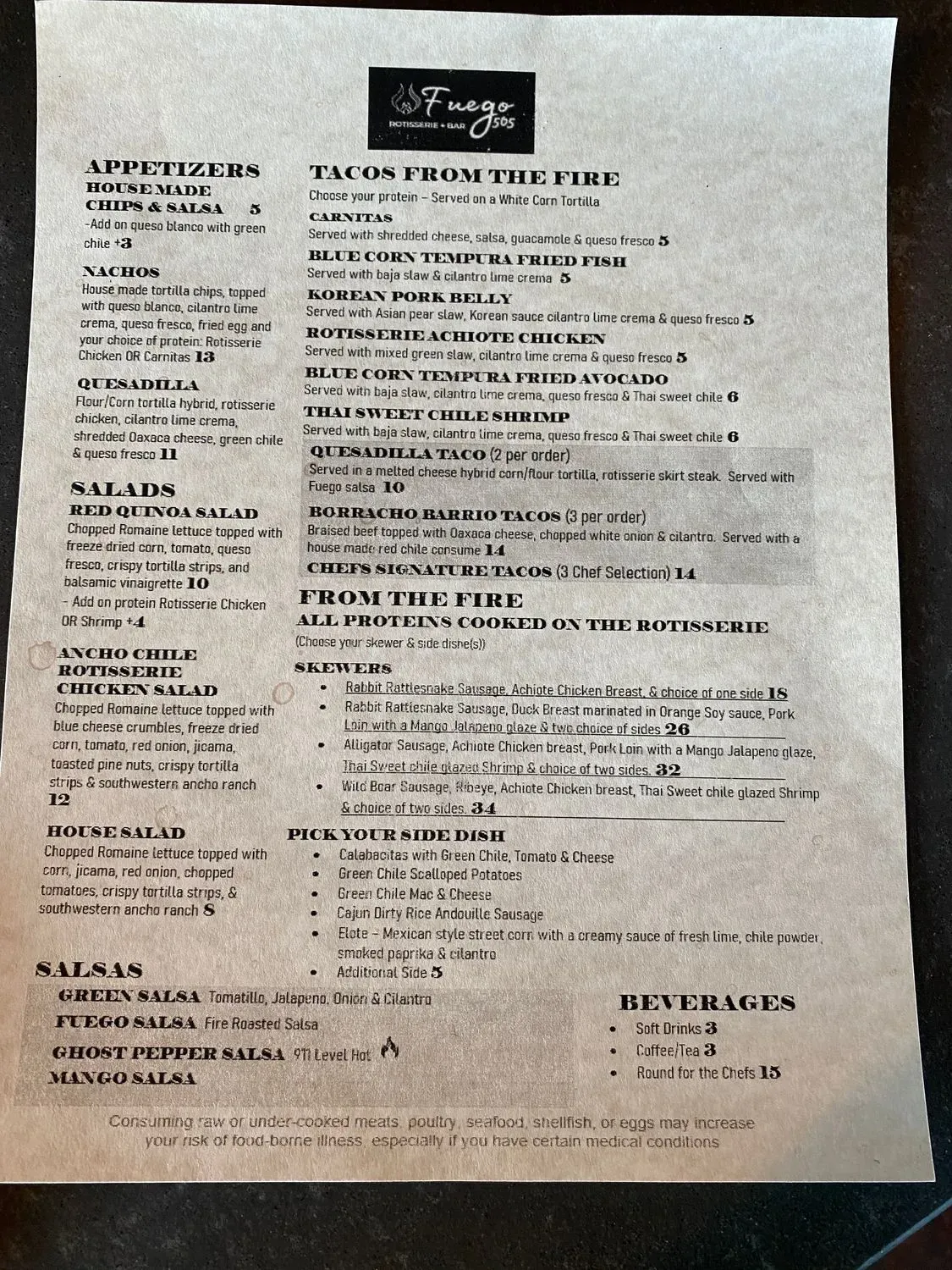 Menu 4