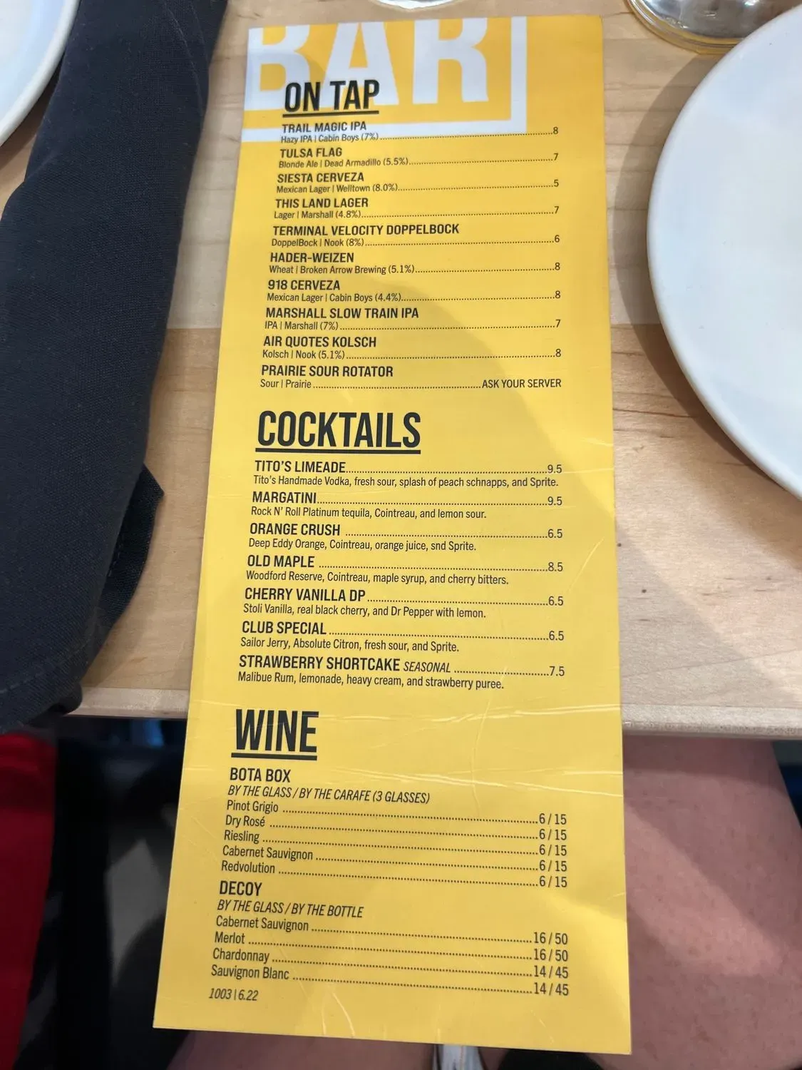 Menu 6