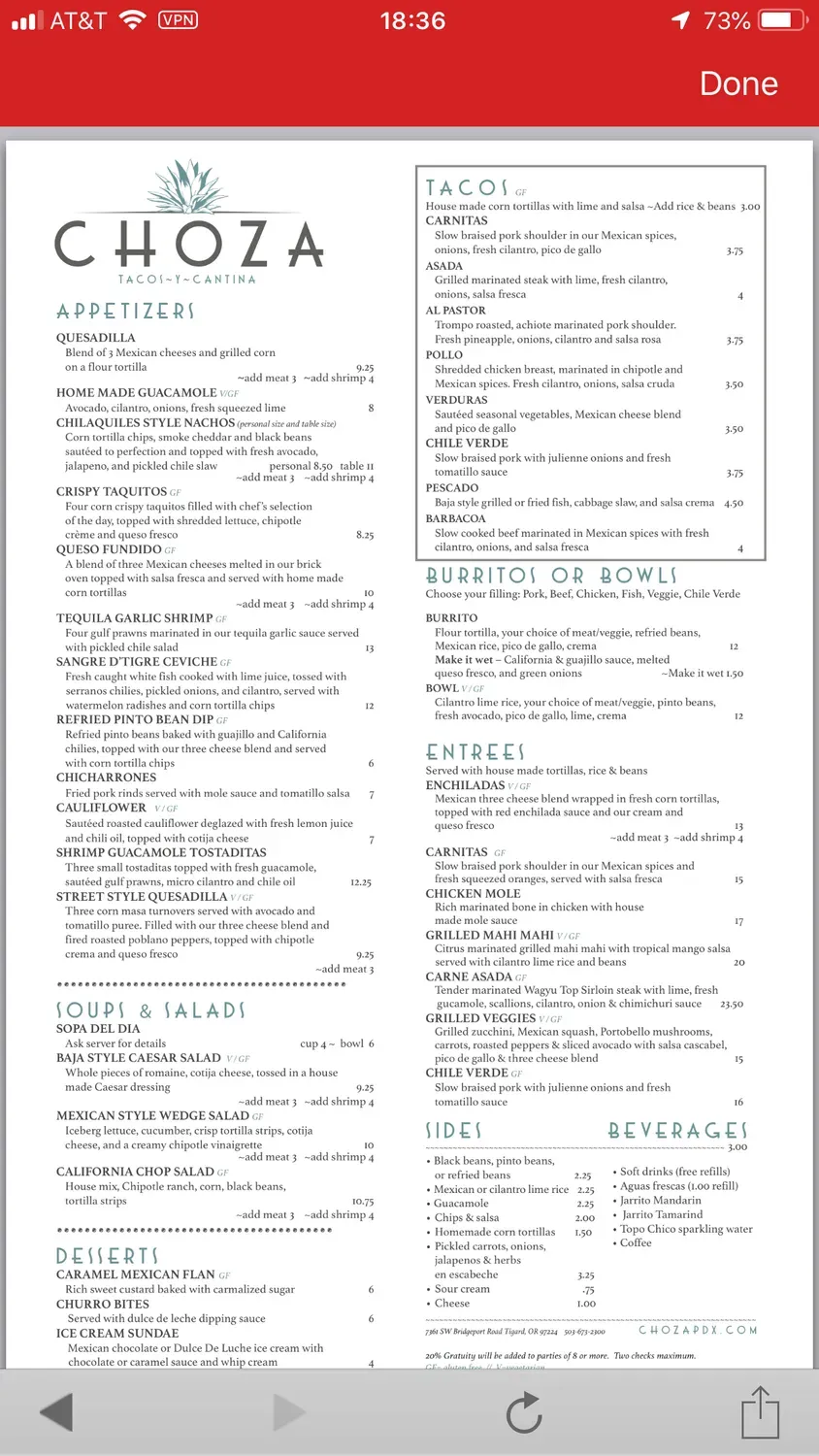 Menu 5