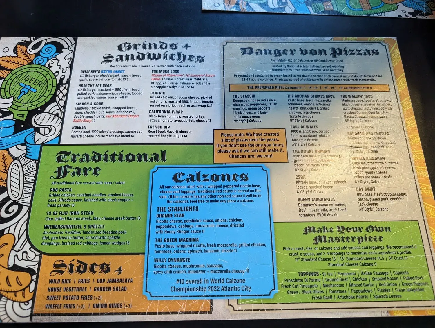 Dempsey's Brewery Restaurant & Pub Menu - Updated October 2025