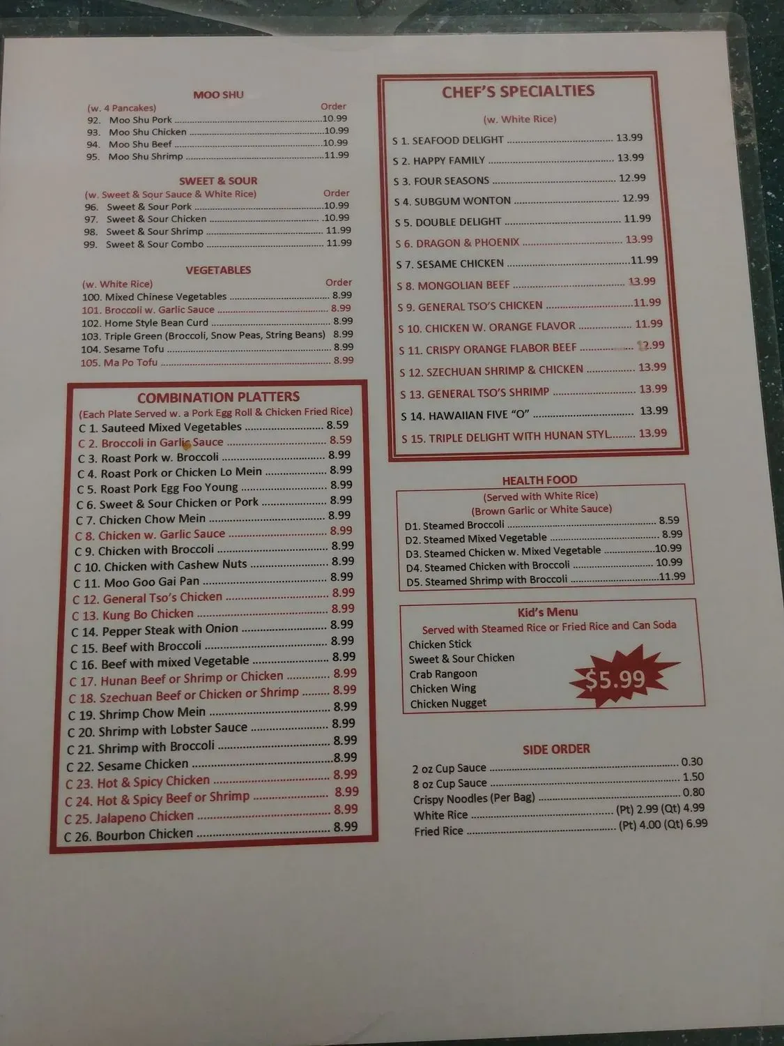 Menu 3