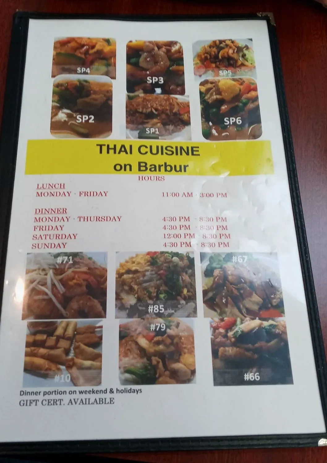 Menu 6