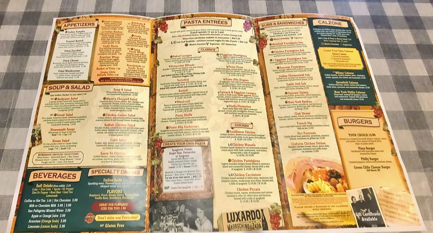 Menu 2