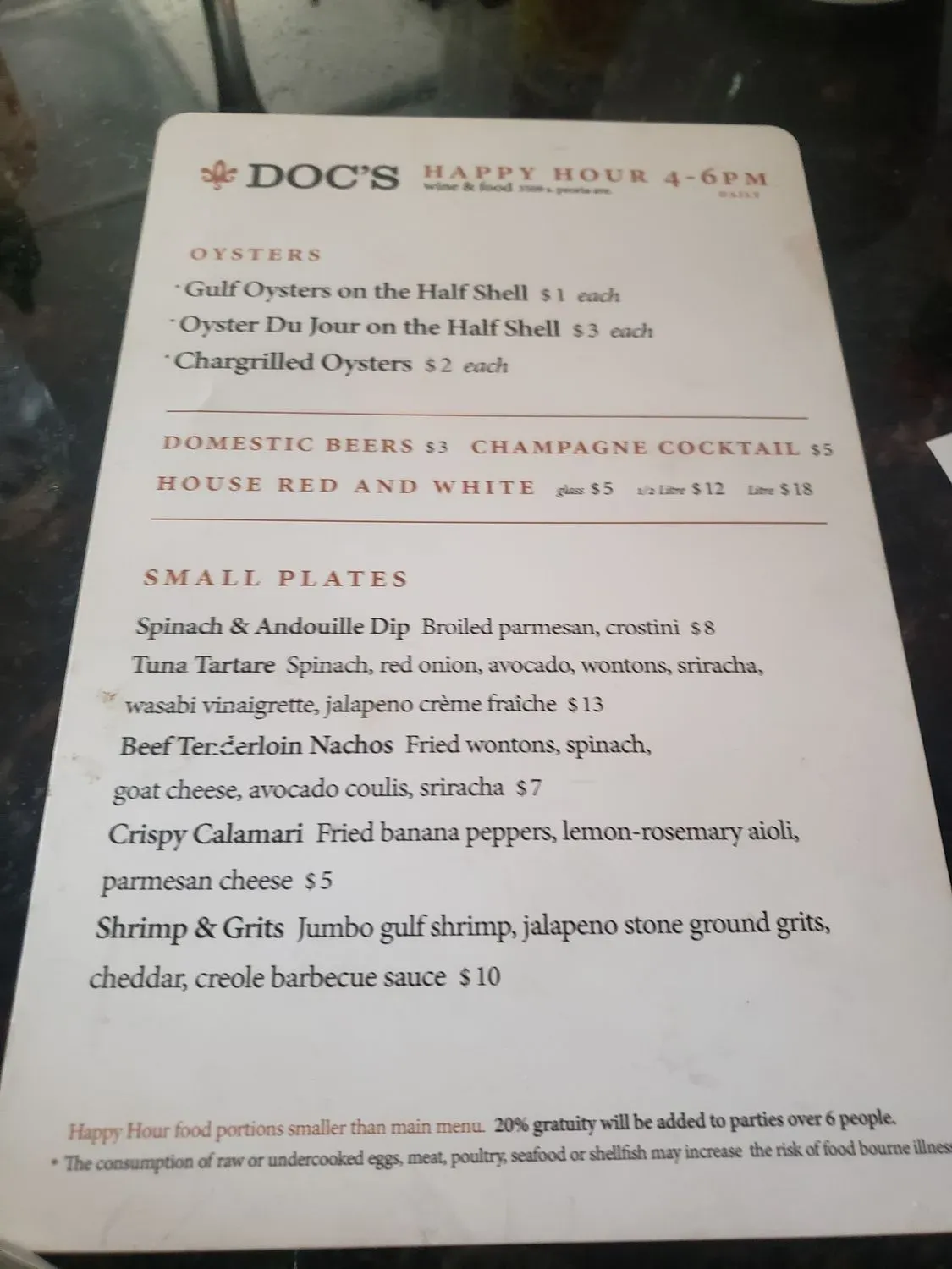 Menu 6