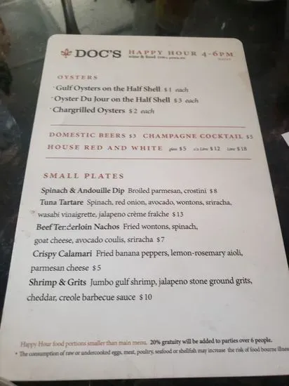 Menu 5