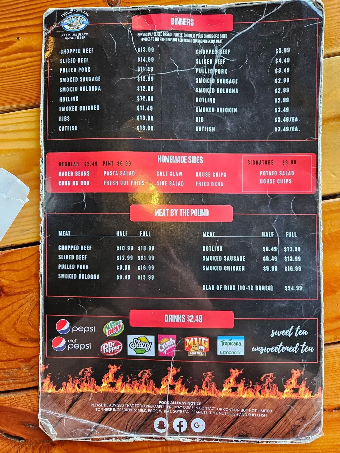 Daddy B's BBQ Okmulgee Menu - Updated October 2025