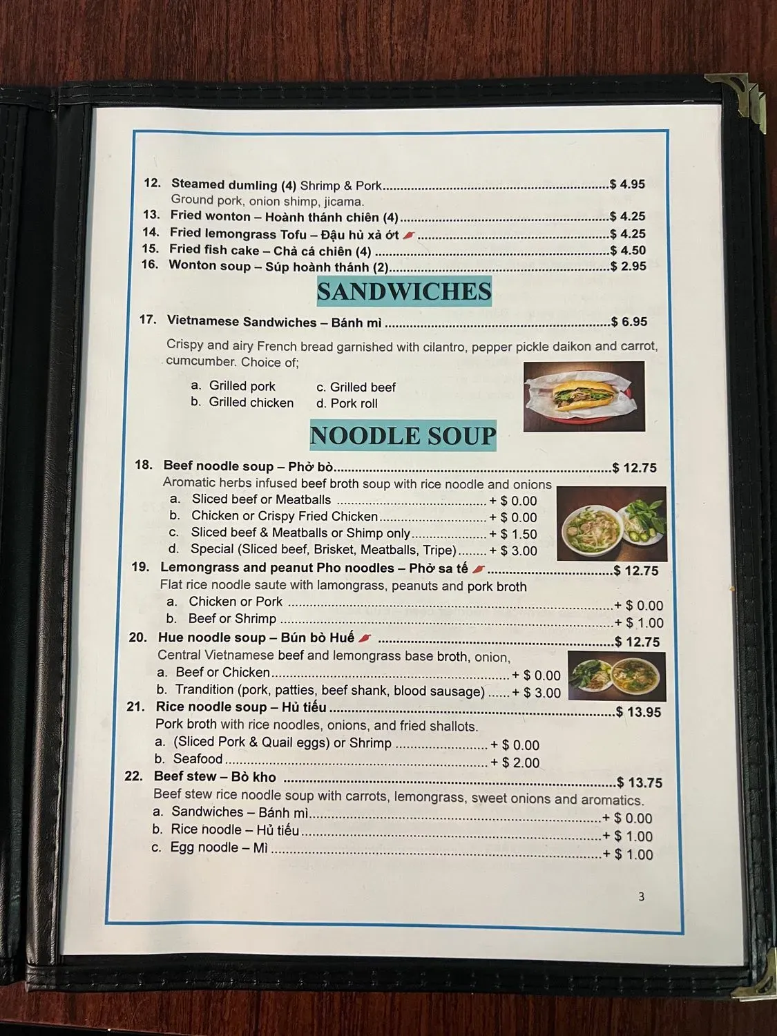 Menu 2