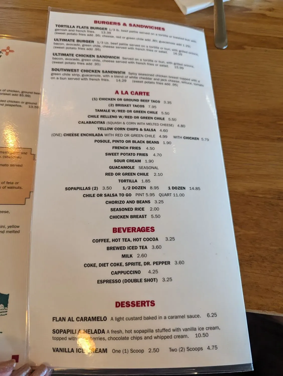 Menu 5